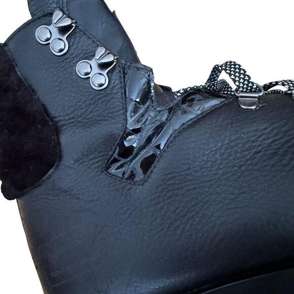 Yohji Yamamoto Y-3 Super Hike Chunky Platform Boots Size 8 Black - Picture 5 of 10